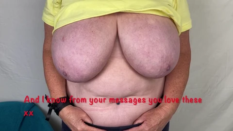 Footing, amateur, big natural tits mature