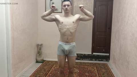 Red-hot flexible twink Alex Sport shows off his skills