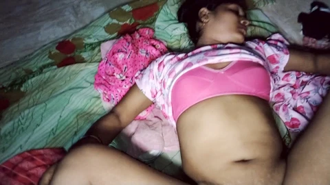 Nephew's stepbrother fiercely fucks Bhabhi late at night