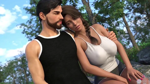 3d 포르노, 만화 포르노, outdoor public sex