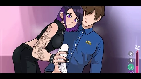 Heiße Abenteuer mit einem wilden Goth-Mädchen und einer schönen Göttin von Loveskysanhentai