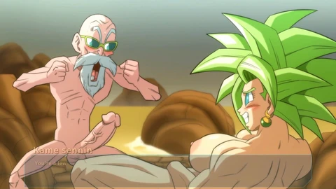 Three-way, dragon ball z hentai, caulifla