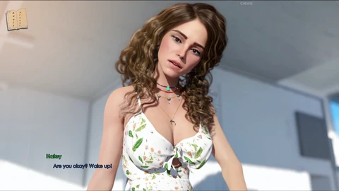 Hot brunette, 3d, game walkthrough