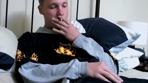 Gay boy cum, smoke, handsome boys